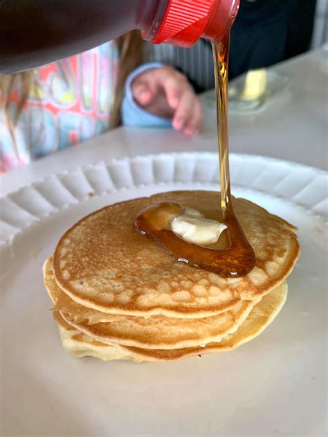 pancakes with syrup inside